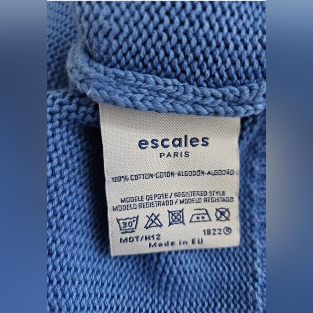 ESCALES Paris blue jumper size XXL 2XL - Picture 7 of 7